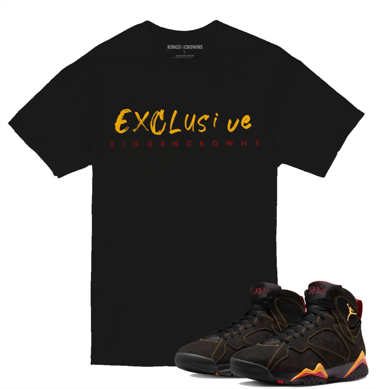 Tee shirt to match Air Jordan 7 Citrus Sneakers KNC Exclusive