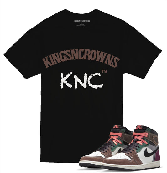 Tee shirt to match Air Jordan 1 Hand Crafted sneaker. Kings N Crowns