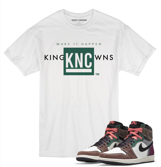 Tee shirt to match Air Jordan 1 Hand Crafted sneaker. KNC