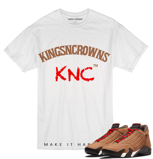 Tee shirt to match Air Jordan 14 Winterized sneaker. KNC