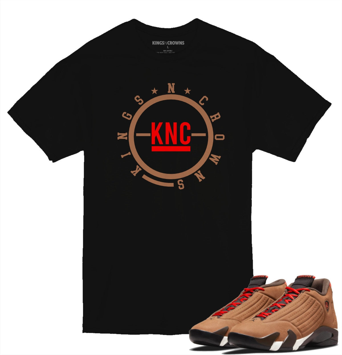 Tee shirt to match Air Jordan 14 Winterized sneaker. KNC Star