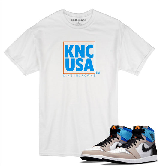 Tee shirt to match Jordan 1 Prototype Sneakers. KNC USA